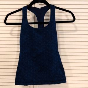Lululemon dark teal t-back tank (built in bra)